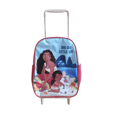 Mochila Infantil Moana con Carro Tafeta Chica 30 x 23 cm U