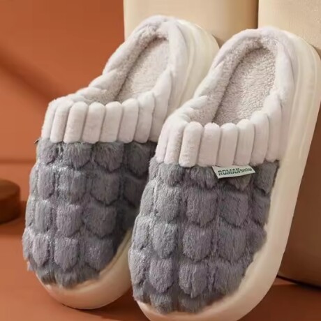 Pantufla de Felpa Super Abrigadas Antideslizante Unisex Celeste