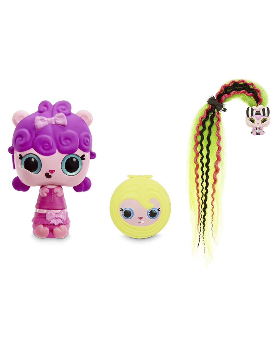 Muñeca coleccionable LOL Surprise Pop Hair con mascota 3 en 1 