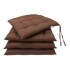 Almohadon Decorativo Poliester Algodón Super Cómodos X4 Color Variante MARRON