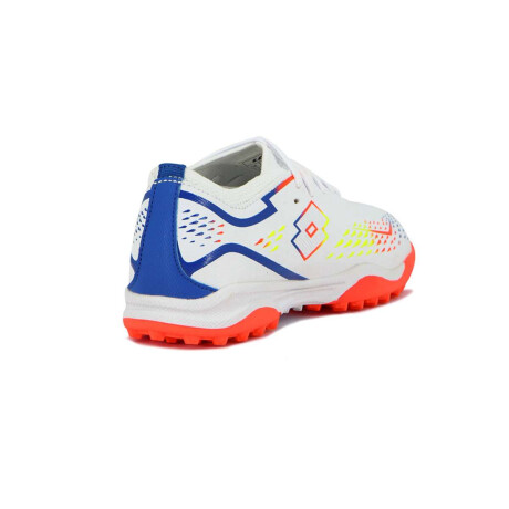 Lotto Minza Futbol 5 Tf Hombre Blanco-Naranja