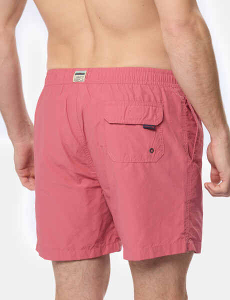 SHORT DE BAÑO LISO Rosa