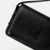 Mini bag Hana en cuero graneado Negro