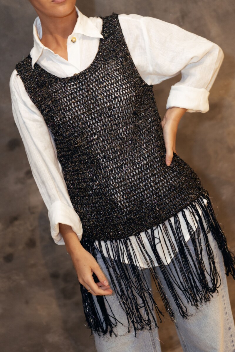 Lagoon Top vol2 - Negro / Dorado 