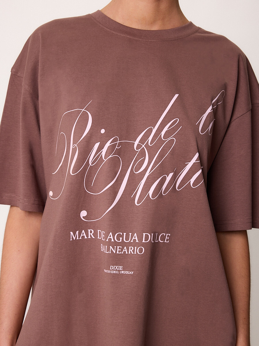 T-SHIRT M/C RIOPLATA DIXIE Tabaco