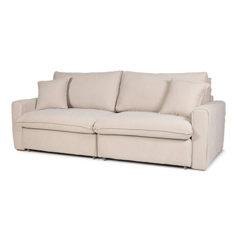 Sofá Cama Soft - Tela Microfibra AA-10 (Beige)