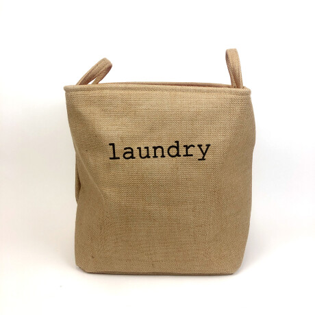 Cesto Rectangular Para Ropa Laundry Beige