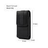 Estuche vertical para cinto con clip color negro Estuche Vertical Para Cinto Con Clip Color Negro