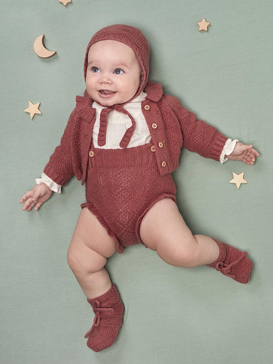 Bombacho Alto De Tirantes Punto Especial Cereza