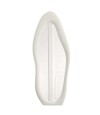 Espejo de pie Irregular con borde velvet - 60x160cm Blanco