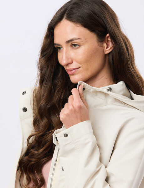 CAMPERA CON CAPUCHA Crudo