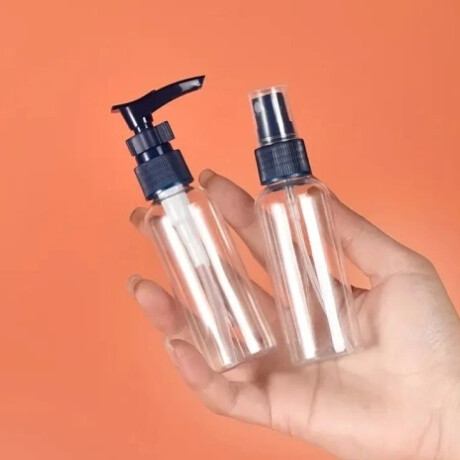 Set de frasquitos para viaje en estuche Azul