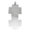Dije Colgante Cruz Calada-Plata 925-Sin Piedra-CP4437 Sinpiedra