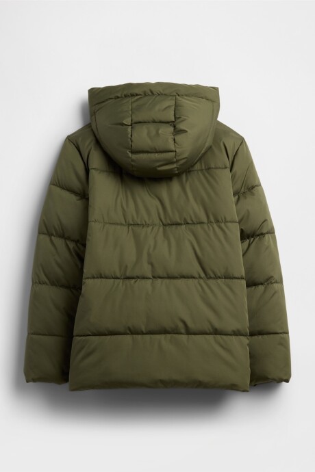 Campera Puffer Niño Army Jacket Green V2