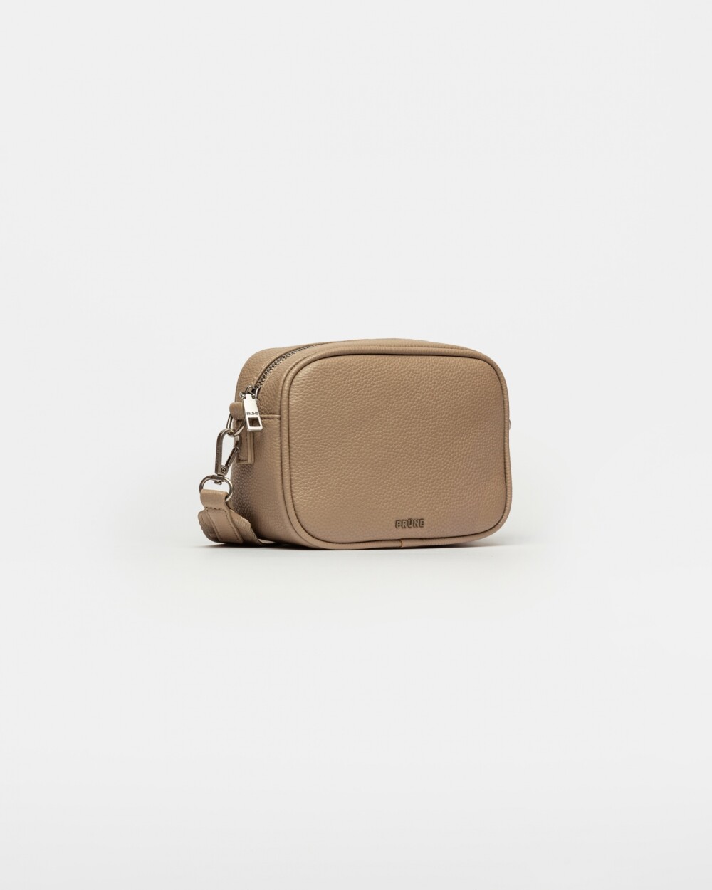 Mini Bag Adisa En Efecto Cuero Graneado Taupe