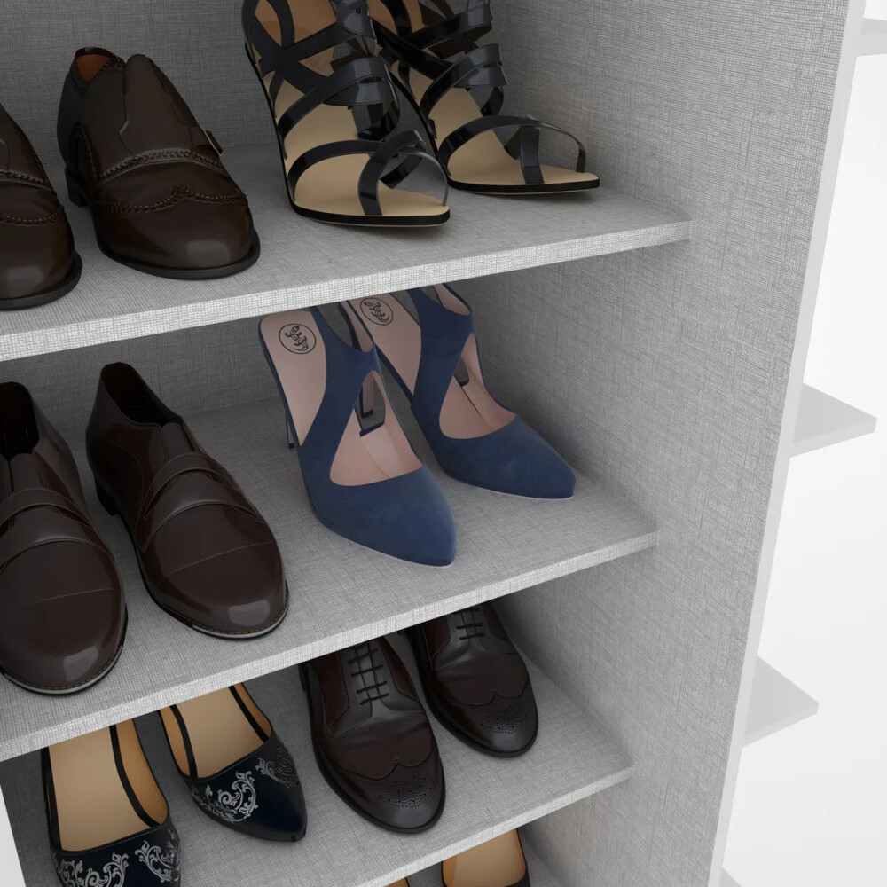 ROPERO 1 PUERTA GUARDARROPA ARMARIO PLACARD CLOSET CON ESPEJO Y ESTANTES BLANCO