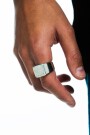 Twojeys Squared Ring Plata Plata
