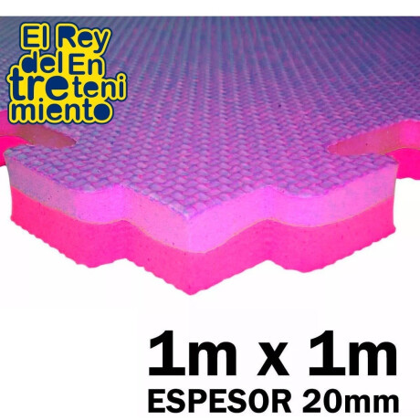 Piso Goma Eva Tatami Encastrable 1x1m 2cm Rosa Violet Rosa