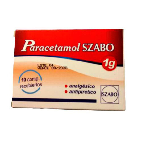 Paracetamol 1 G Szabo 10 COM Paracetamol 1 G Szabo 10 COM
