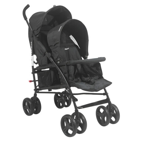 Coche Paraguitas Infanti YD300B Duo Fratello De Hermanos Ub NEGRO