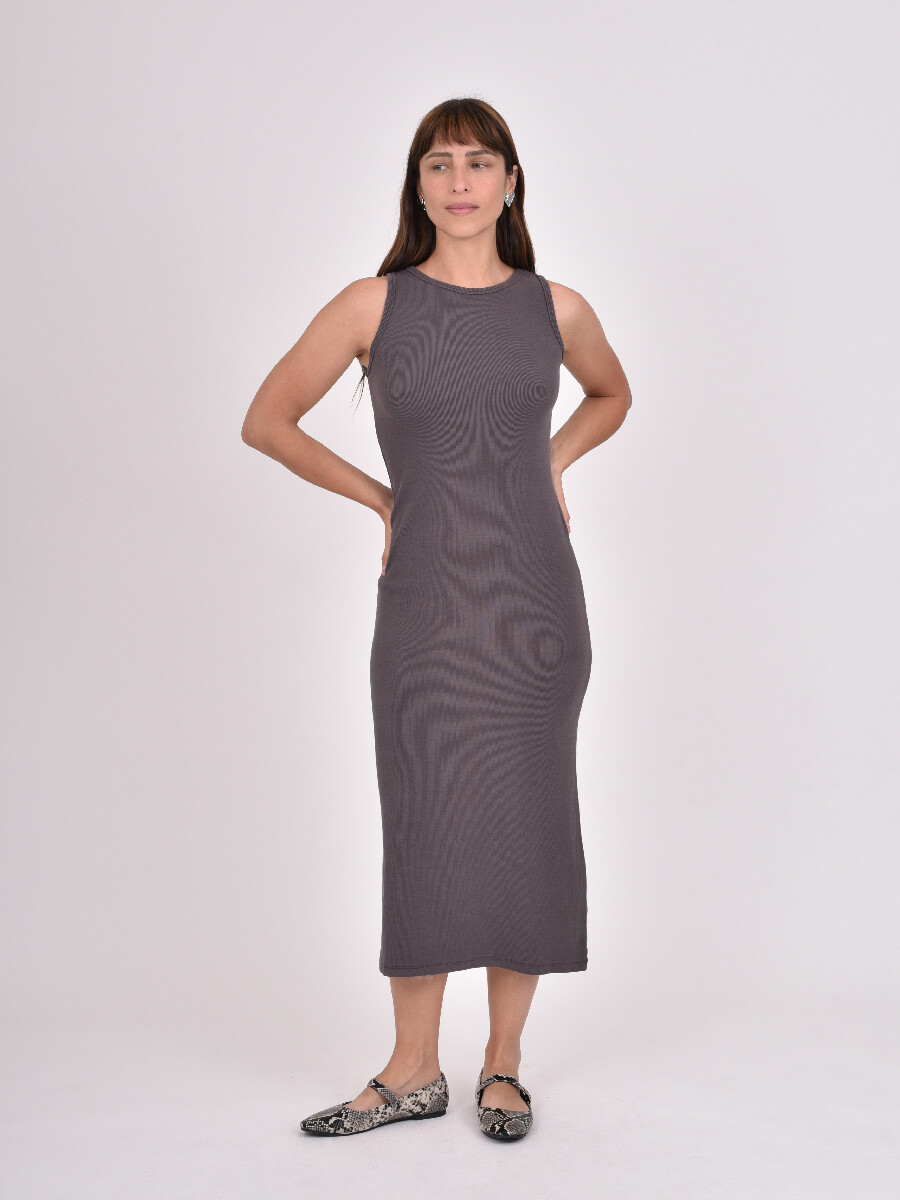 VESTIDO OLBA - GRIS OSCURO 