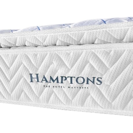 Sommier King Cama + Colchon Hamptons Hybrid Rhenium Negro