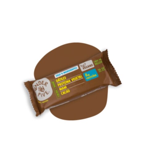 Barras De Proteína 45g Kit x12 Underfive Sabor Cacao y Maní