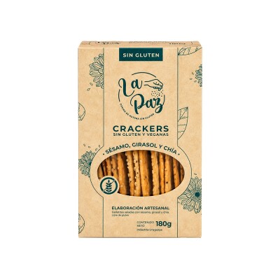 Galletas mix de semillas s/gluten La Paz Galletas La Paz Mix De Semilla