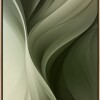 CUADRO CANVAS ABSTRACTO ONDAS VERDES MARCO MADERA CUADRO CANVAS ABSTRACTO ONDAS VERDES MARCO MADERA