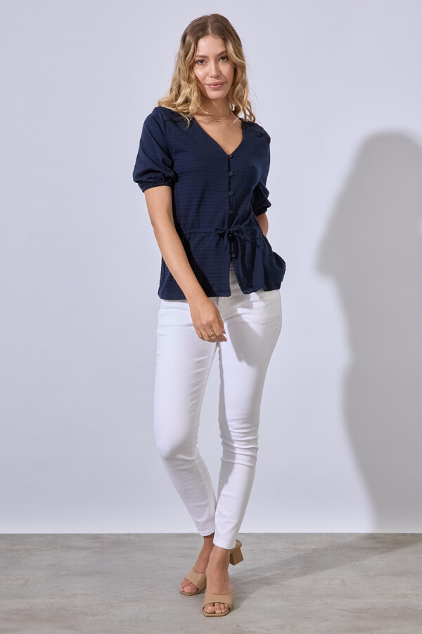 Blusa Algodon AZUL