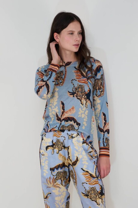 Sweater Bali Tiger Light Blue Sweater Bali Tiger Light Blue