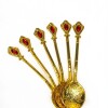 Set de cucharitas piedra oro Set de cucharitas piedra oro