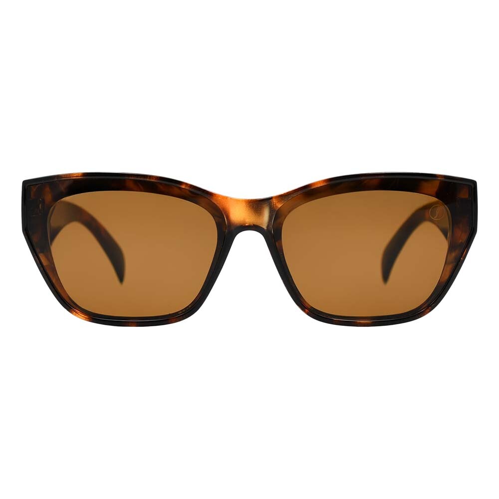 Lentes De Sol De Policarbonato Cuadrado Anitta Marrón/Tortuga