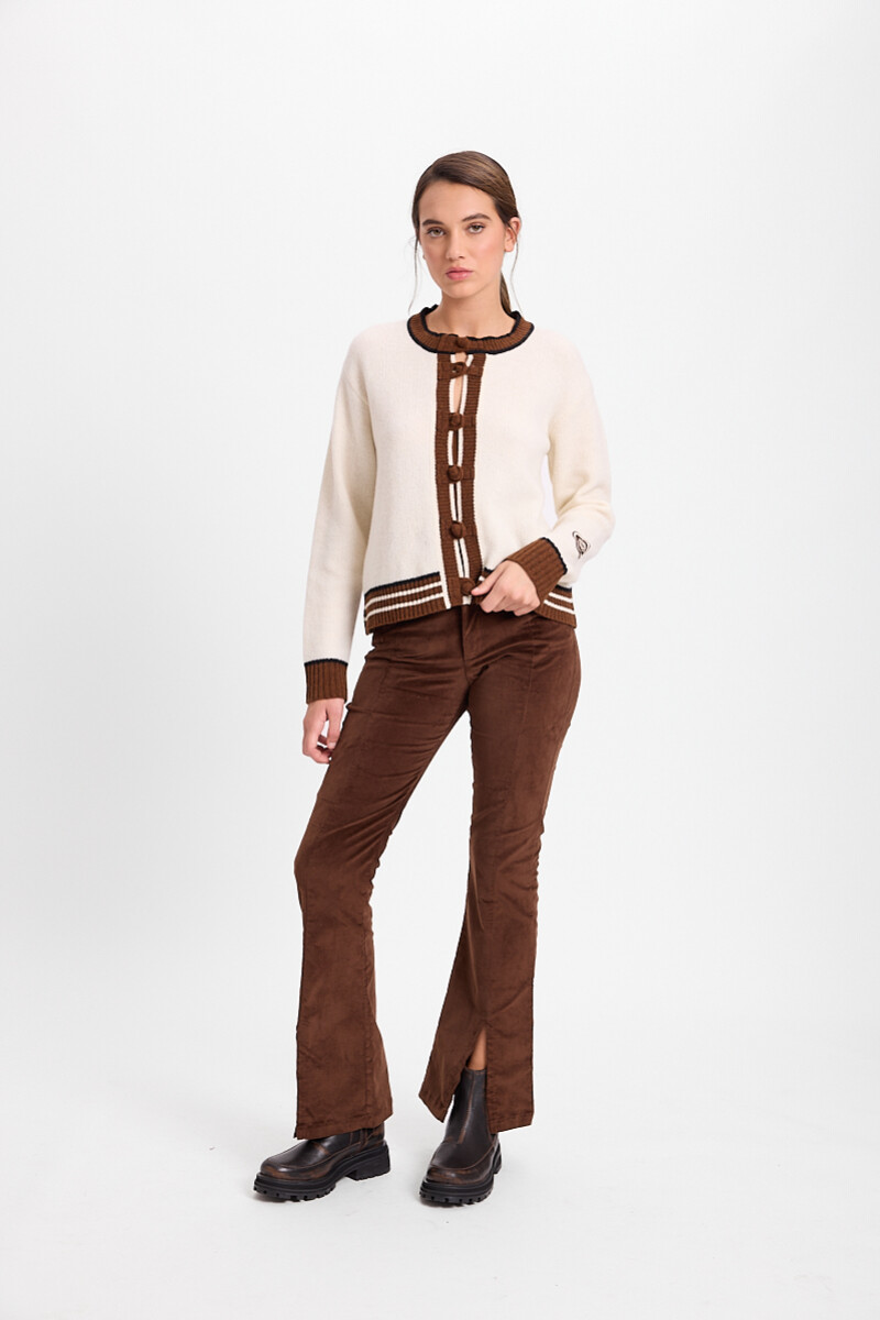 Pantalon Thalia Marron
