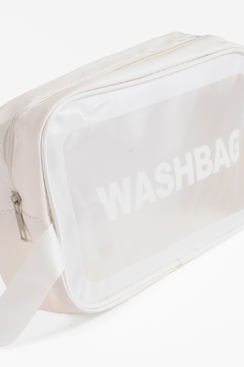 Estuche organizador washbag mediano blanco