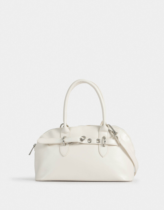 Bowling Tendencia Cartera Bowling Con Arandelas - Blanco Crudo