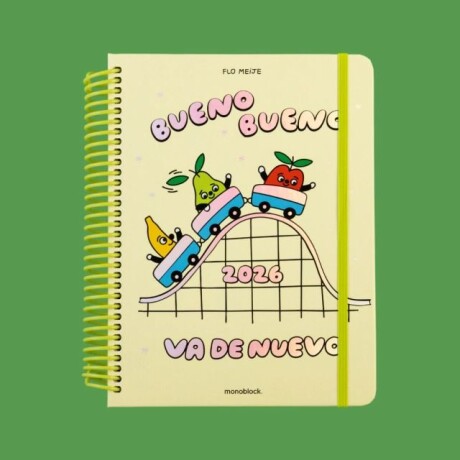 AGENDA MONOBLOCK FLO MEIJE A5 SEMANAL ANILLADA 2026 - BUENO BUENO AGENDA MONOBLOCK FLO MEIJE A5 SEMANAL ANILLADA 2026 - BUENO BUENO