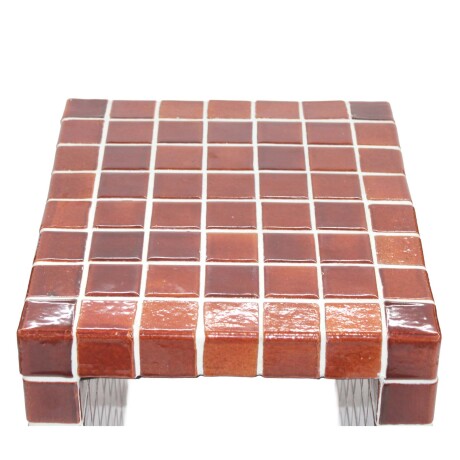 MESA LATERAL CERAMICA ROJO ILIOS BORDEAUX