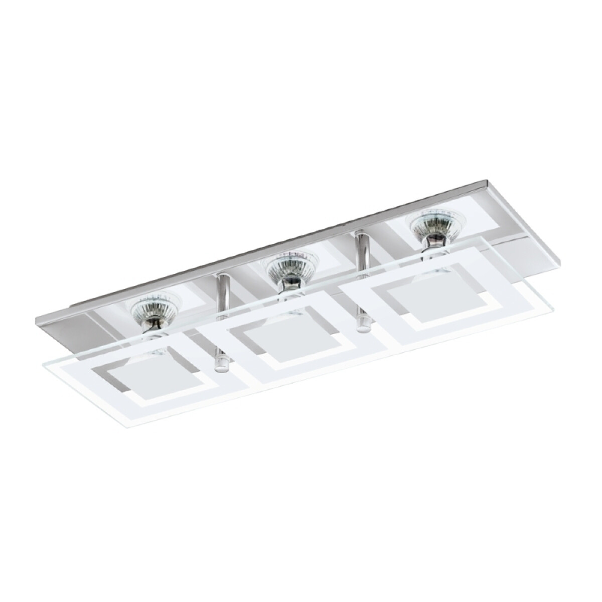 Lámpara de techo vidrio 3xGU10 incluidas ALMANA - EG0327 