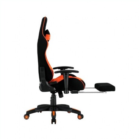 Silla Gamer MEETION MT-CHR25 Con Apoya Pies Y Masaje - Black Orange Silla Gamer MEETION MT-CHR25 Con Apoya Pies Y Masaje - Black Orange