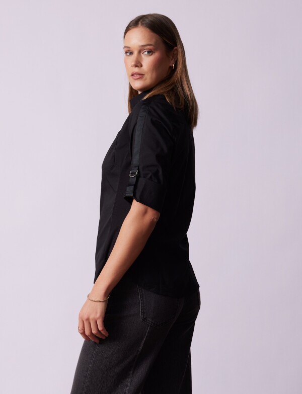 Camisa Algodón NEGRO