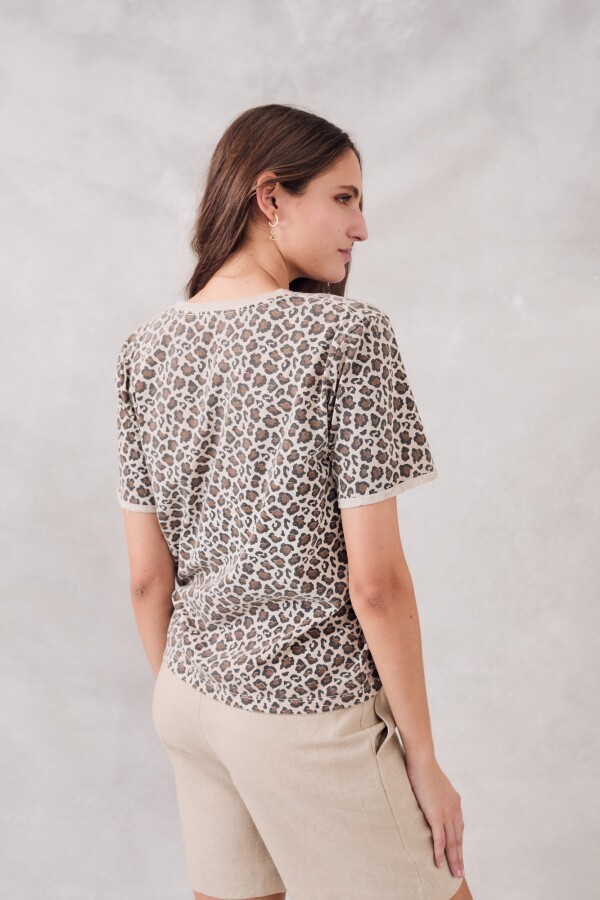 Remera Animal Print Multi