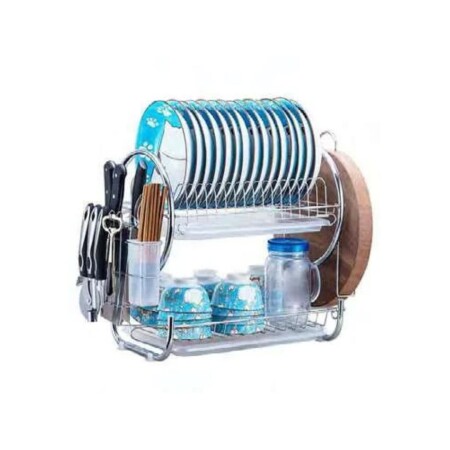 ESCURRIDOR DE PLATOS DOBLE ACERO ESCURRIDOR DE PLATOS DOBLE ACERO