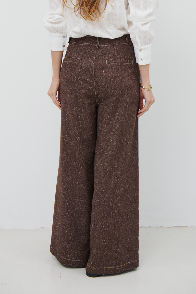 PANTALON MINI ESPIGA MARRON