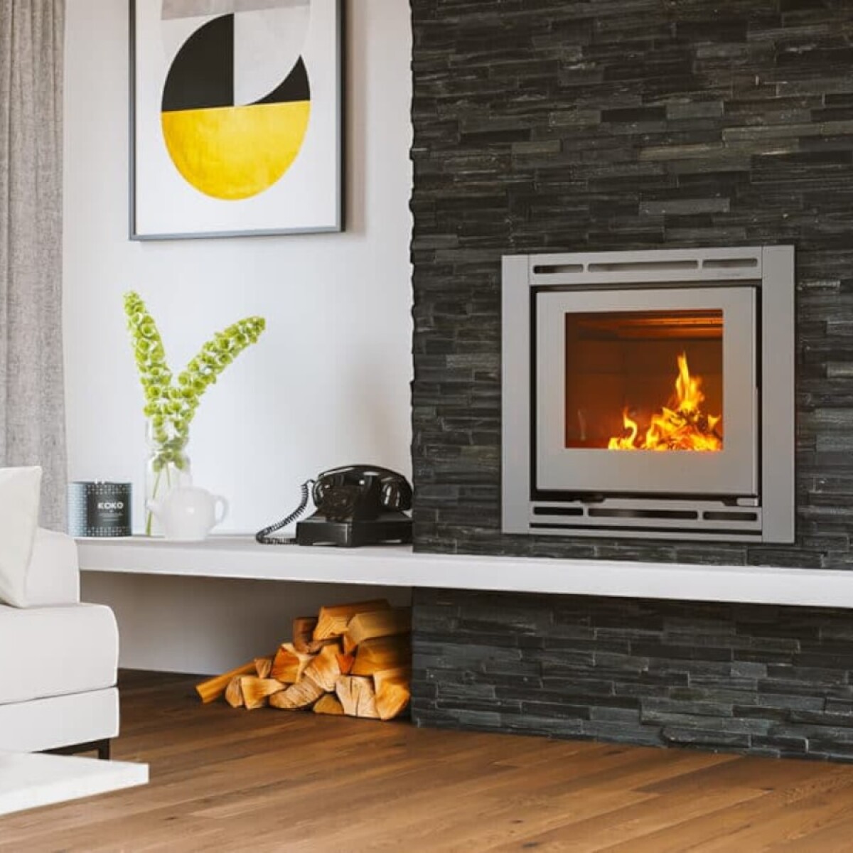 Calefactor Insertable Praga 875 Eko Varmo 