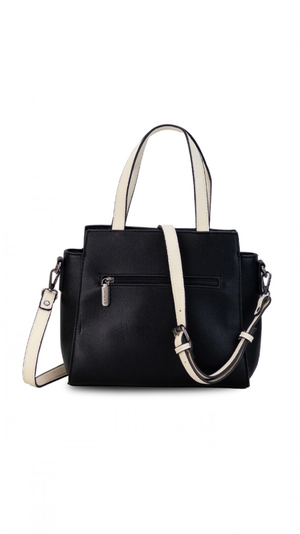 CARTERA LOS ANGELES NEGRO SUELA Y CRUDO
