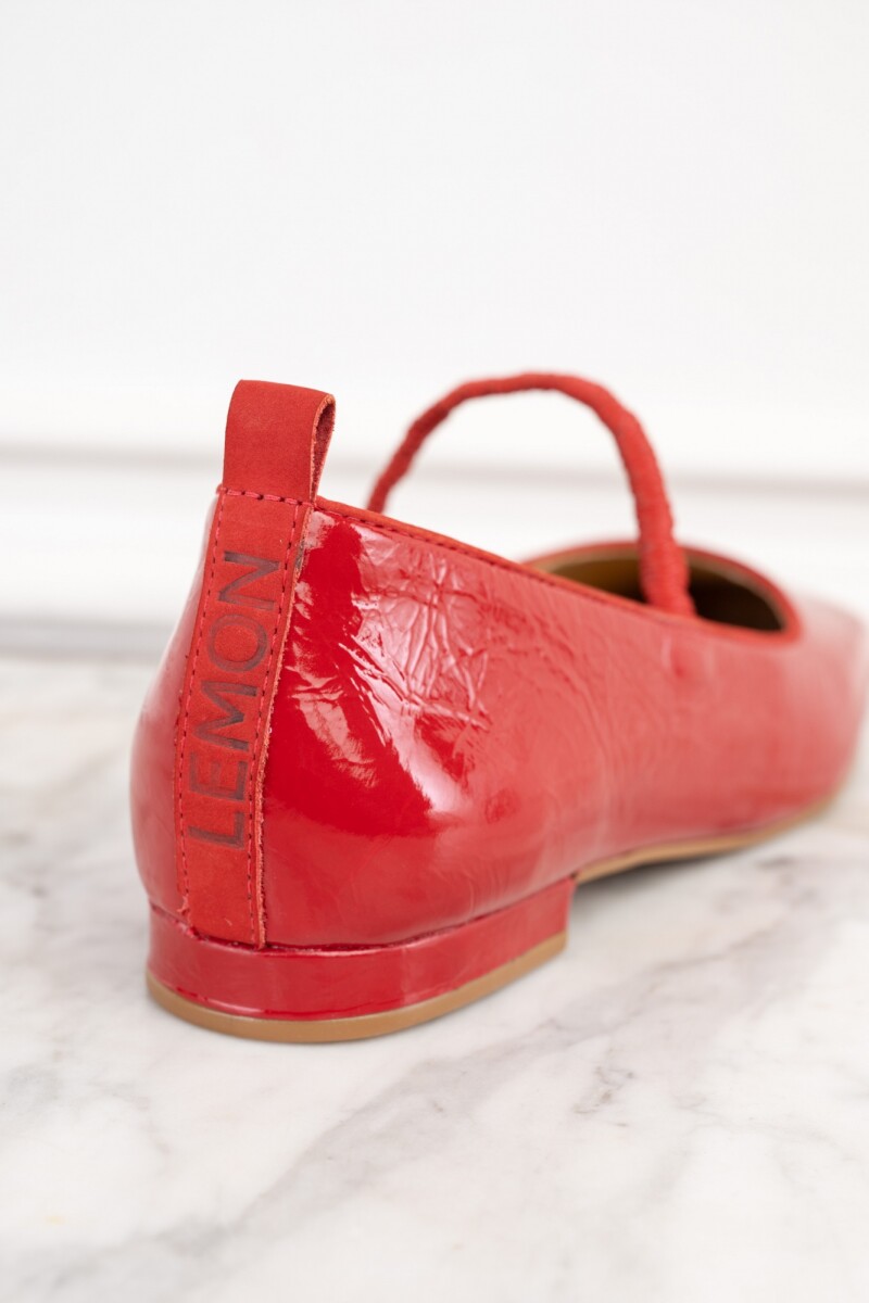 Balerina Charol Rojo