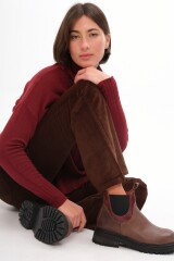 Bota Bosquera Marron/Bordeaux