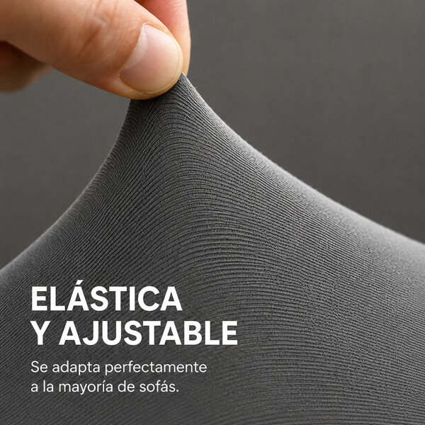 Cubre Sofá Elástico Elastizado Funda 3 Cuerpo Plaza Variante Color Gris Claro