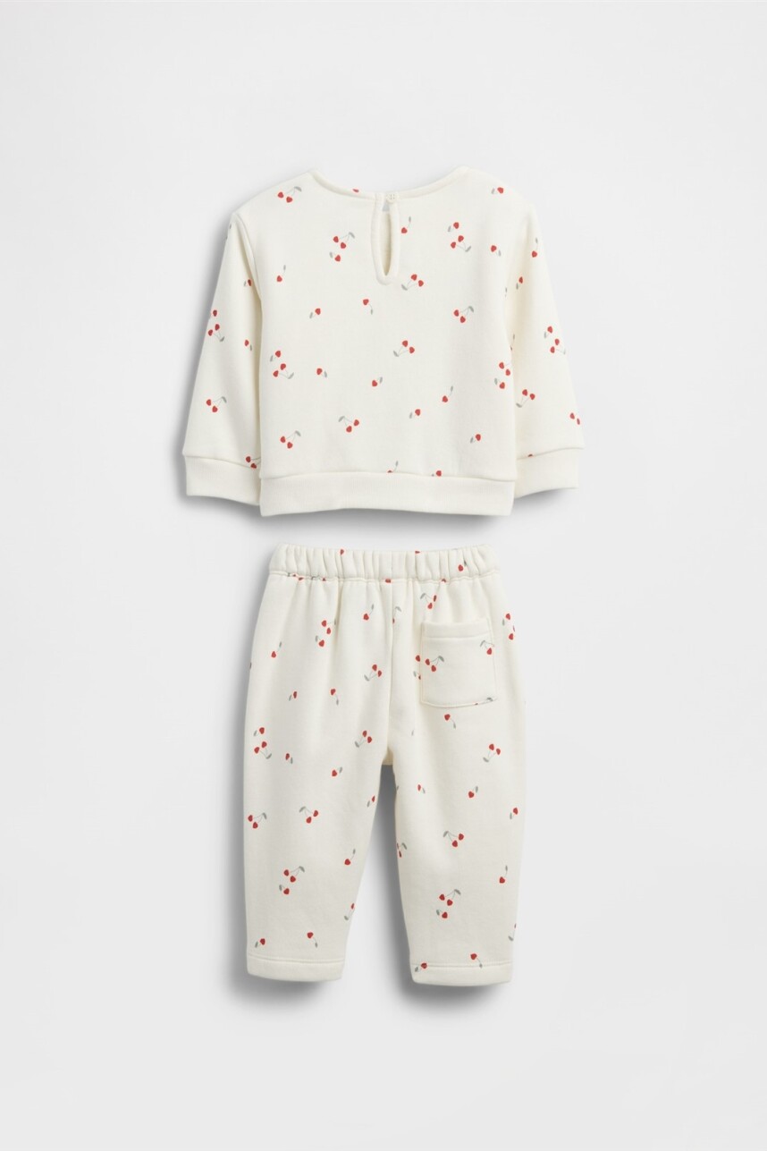 Set Saco Y Pantalón Bebé Ivory Frost